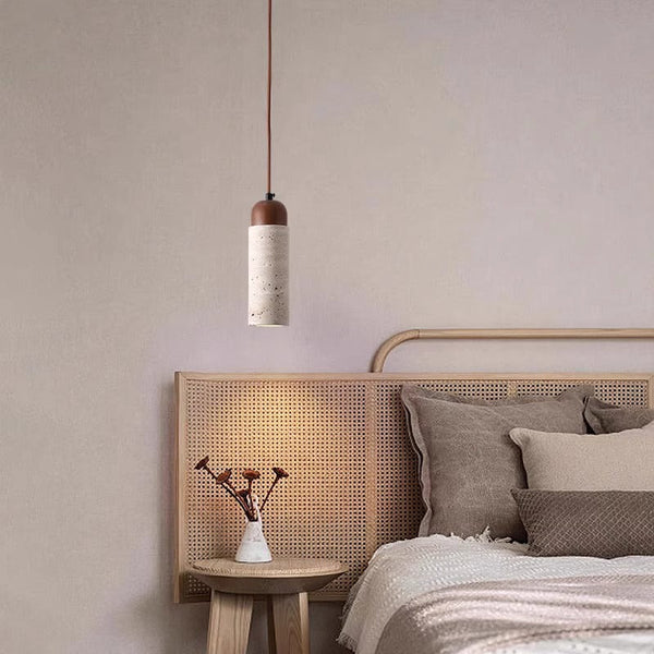 yellow travertine solid wood chandelier for bedroom
