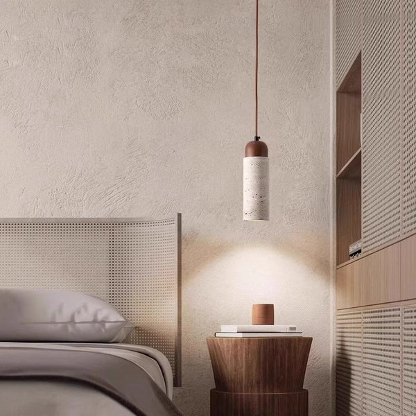 yellow travertine solid wood chandelier for bedroom