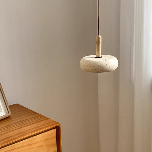yellow travertine solid wood chandelier for bedroom