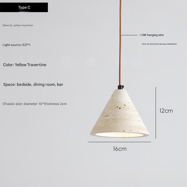 yellow travertine solid wood chandelier for bedroom