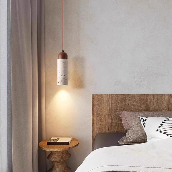 yellow travertine solid wood chandelier for bedroom