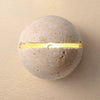 yellow travertine sphere iron wall lamp