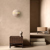 yellow travertine sphere iron wall lamp