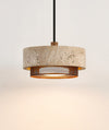 yellow travertine stone pendant light 2
