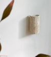 yellow travertine striped cylinder wall lamp