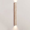 yellow travertine vertical wall sconce