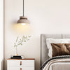 yellow travertine walnut bead dome pendant light