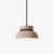 yellow travertine walnut bead dome pendant light