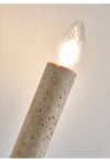 yellow travertine walnut candle wall sconce