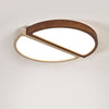 yellow travertine walnut flush mount ceiling light 2