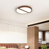 yellow travertine walnut flush mount ceiling light 2