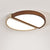 yellow travertine walnut flush mount ceiling light 2