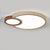 yellow travertine walnut led flush mount ceiling light 2