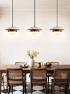 yellow travertine walnut pendant light 3