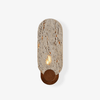 yellow travertine walnut wall sconce 10
