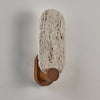 yellow travertine walnut wall sconce 10