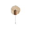 yellow travertine walnut wall sconce 6