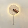 yellow travertine walnut wall sconce 6