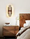 yellow travertine walnut wall sconce 8