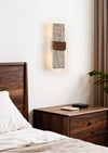 yellow travertine walnut wall sconce 9