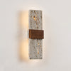 yellow travertine walnut wall sconce 9