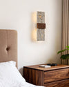 yellow travertine walnut wall sconce 9