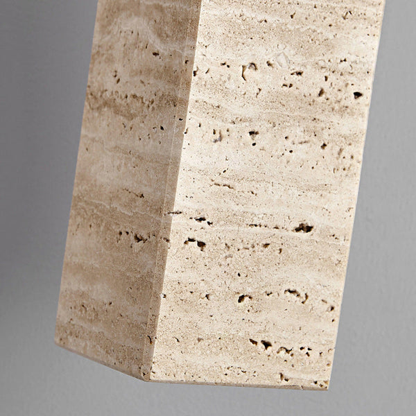 yellow travertine wood chandelier