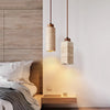 yellow travertine wood chandelier