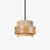 yellow travertine wood cylinder pendant light 2