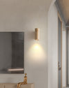 yellow travertine wood wall sconce 3