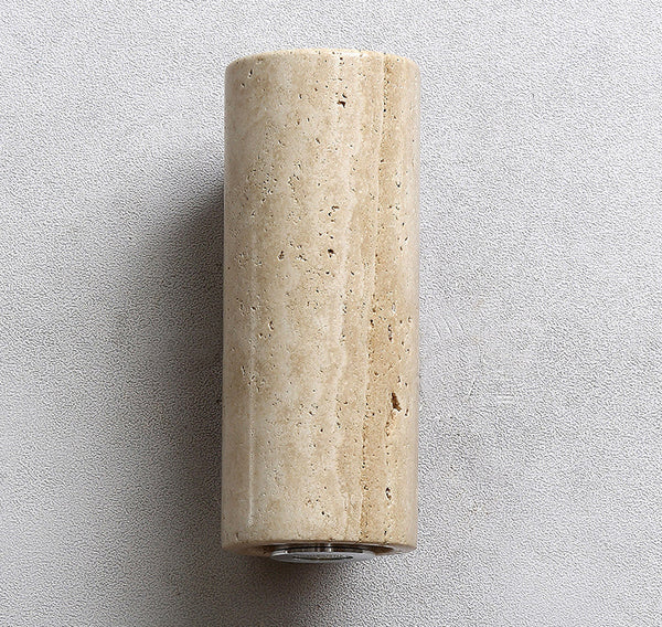 yellow travertine wood wall sconce 3
