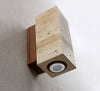 yellow travertine wood wall sconce 3