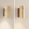 yellow travertine wood wall sconce 3
