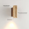 yellow travertine wood wall sconce 3