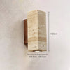 yellow travertine wood wall sconce 3