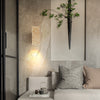 yellow travertine wood wall sconce 3